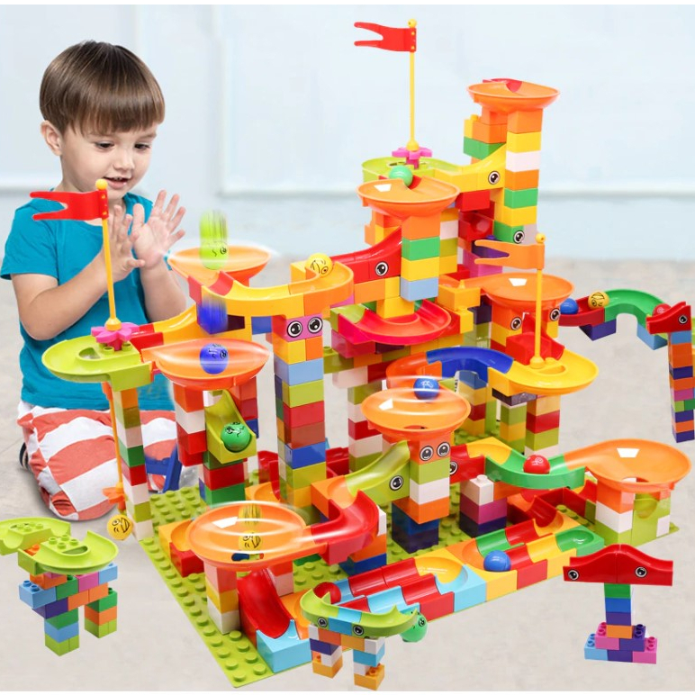 Racing Track Building Blocks Set